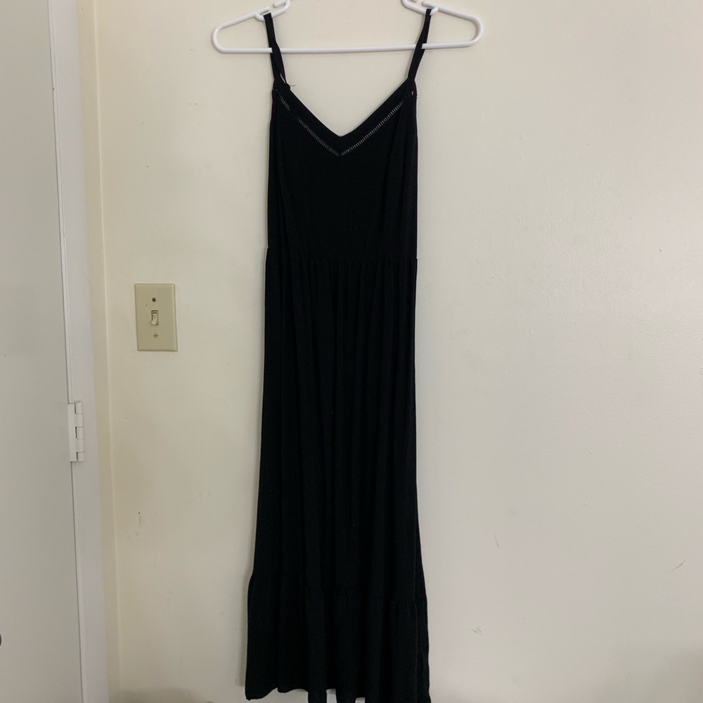 Midi Black Cami Dress